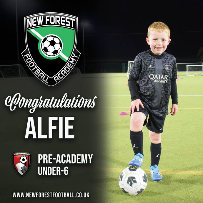 ALFIE PROGRESSES TO AFC BOURNEMOUTH ACADEMY