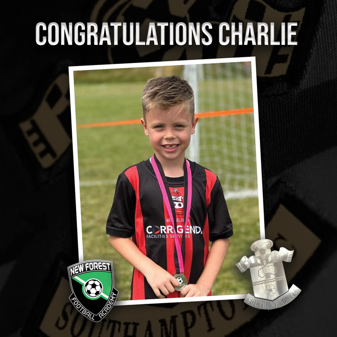 CHARLIE PROGRESSES TO SOUTHAMPTON FC ACADEMY