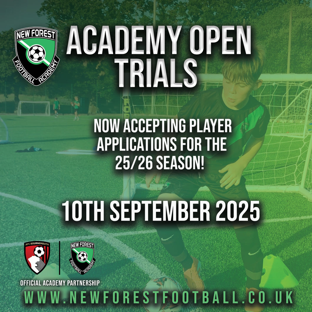 Academy Open Trials 25/26 Season - Brockenhurst College