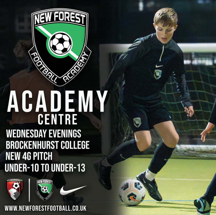 New Forest Football Academy Centre (U10 to U13) Autumn Term 2  (2024/25 Season)